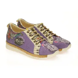 Admiration of Music Slip on Sneakers Shoes SHR101