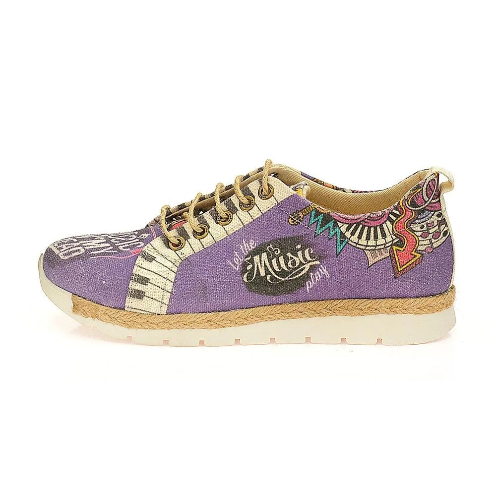 Admiration of Music Slip on Sneakers Shoes SHR101