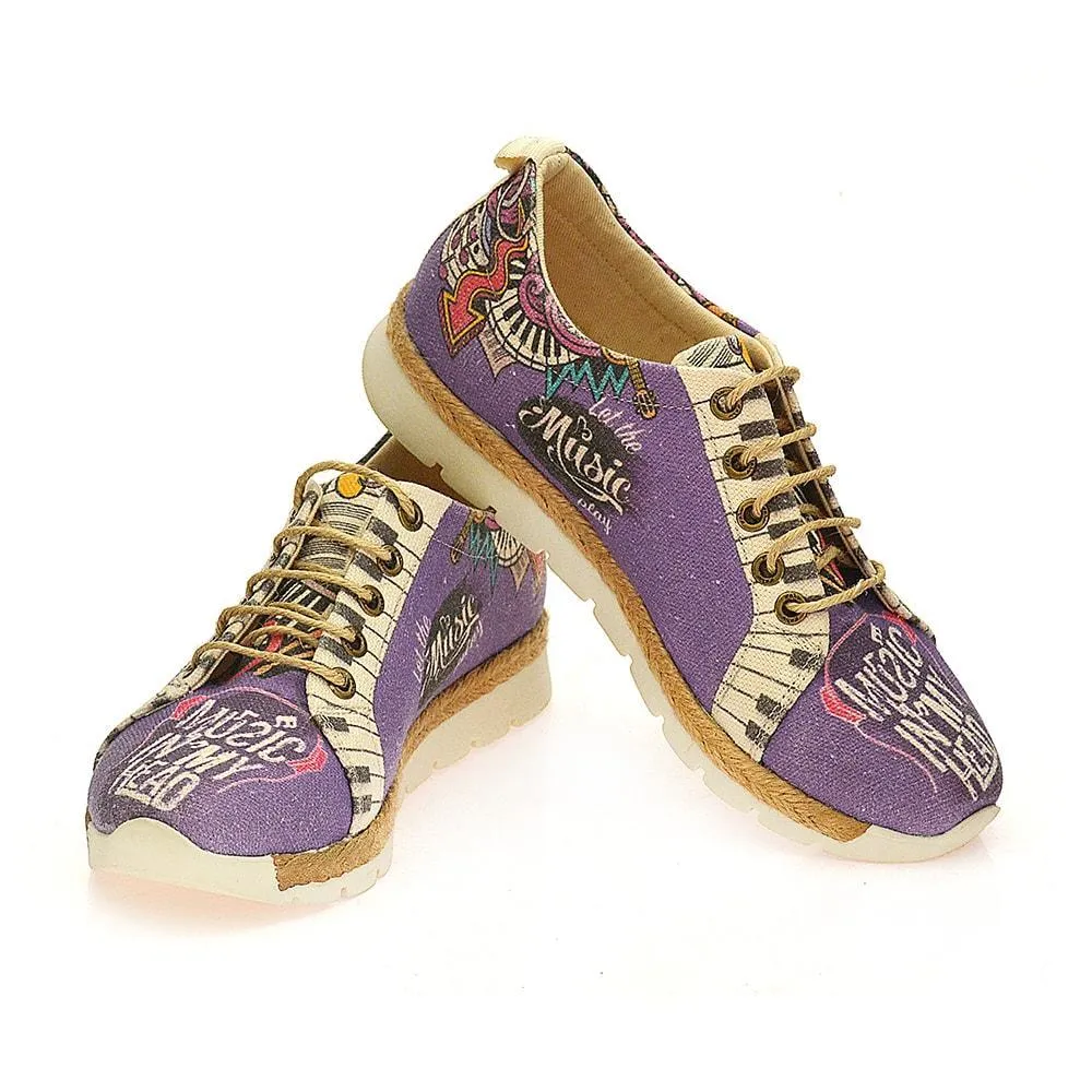 Admiration of Music Slip on Sneakers Shoes SHR101