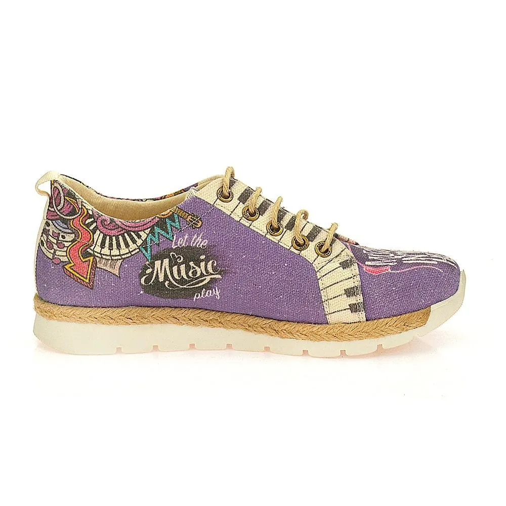 Admiration of Music Slip on Sneakers Shoes SHR101