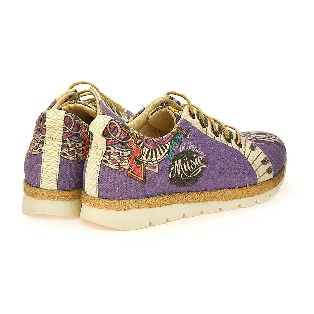 Admiration of Music Slip on Sneakers Shoes SHR101