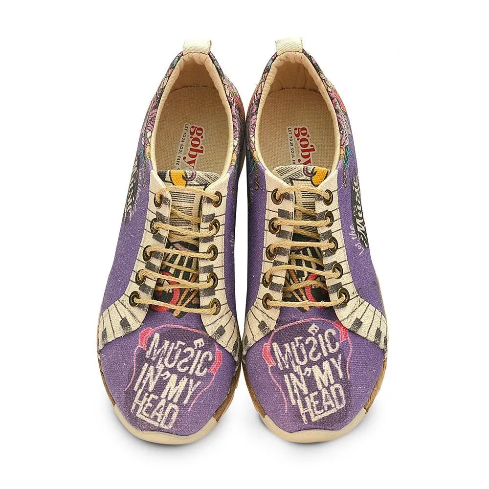 Admiration of Music Slip on Sneakers Shoes SHR101