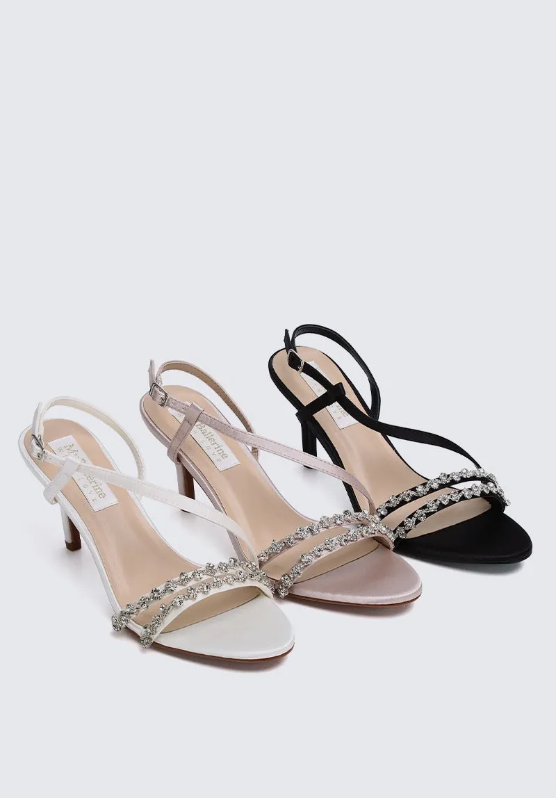 Angeline Comfy Heels In Black