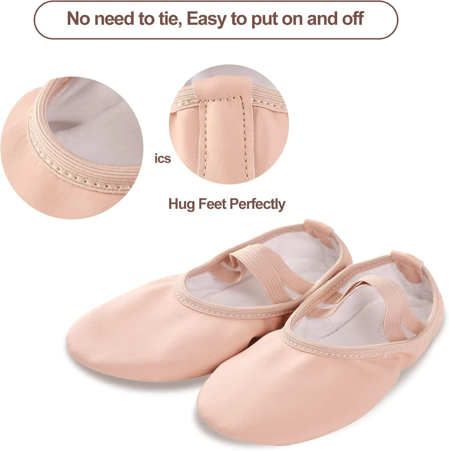 Ballet Shoes for Girls, Canvas Ballet Shoes Leather Split Sole Dance Shoes, Ballet Slippers for Toddler Girls(Toddler/Little/Big Kid)
