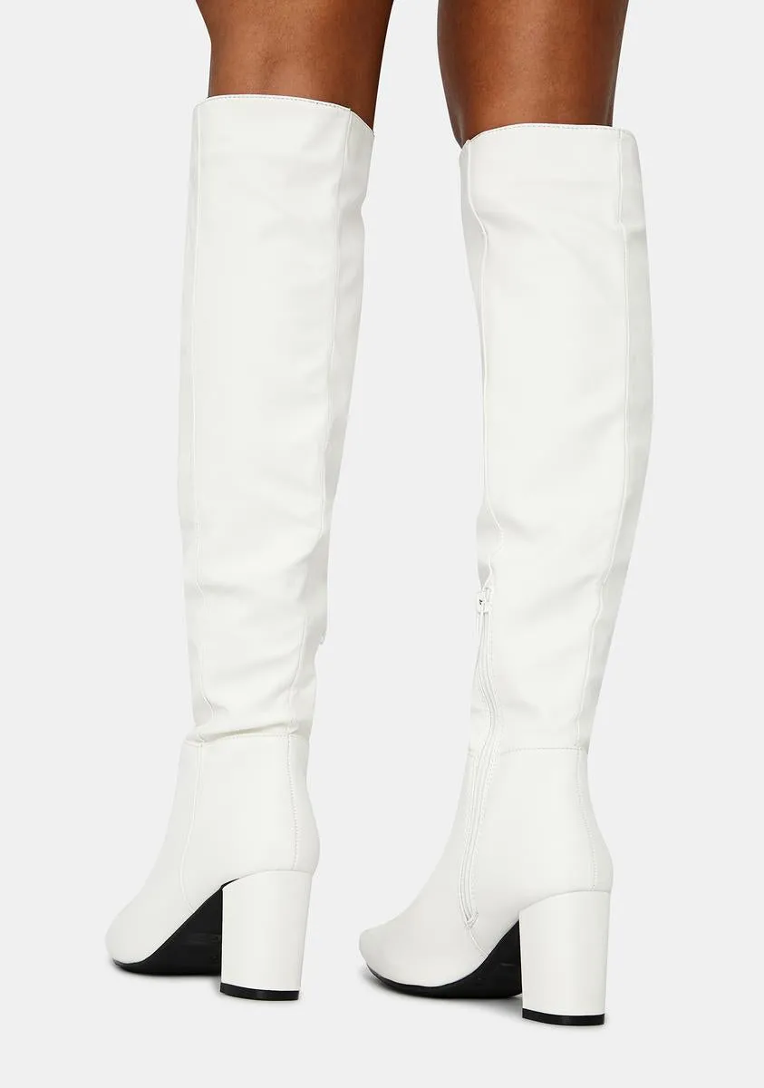Fall For You Knee High Heeled Boots