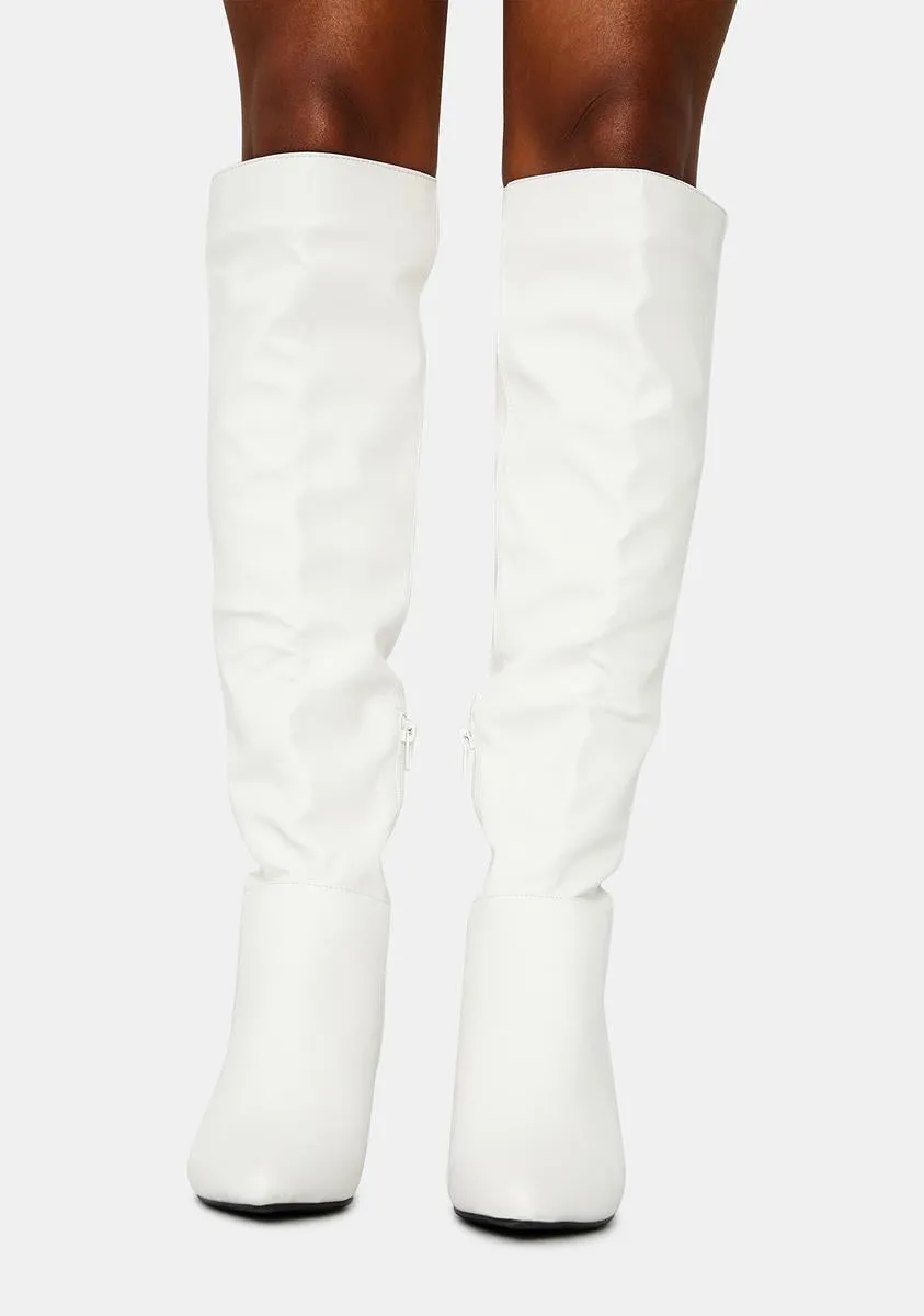 Fall For You Knee High Heeled Boots