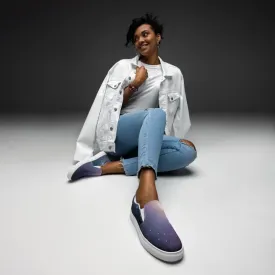 Galaxy Universe Canvas Shoes Women Slip