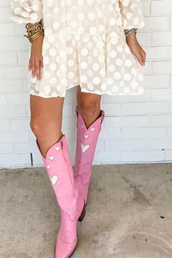 Heart Sweet Block Boots