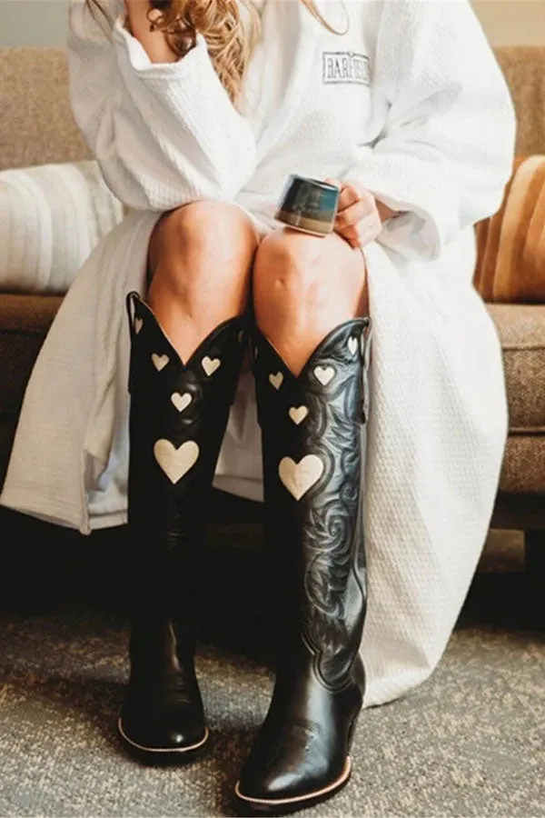 Heart Sweet Block Boots