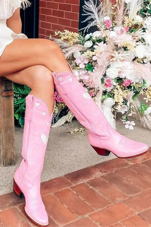 Heart Sweet Block Boots