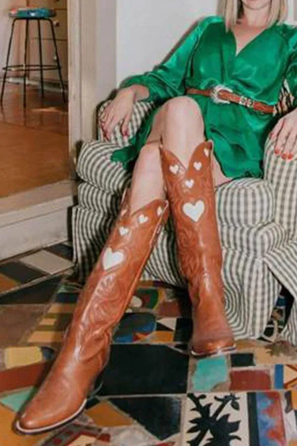 Heart Sweet Block Boots