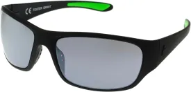 IRONMAN Men's Flex Sunglasses Wrap, Matte Black Rubberized, 62 mm