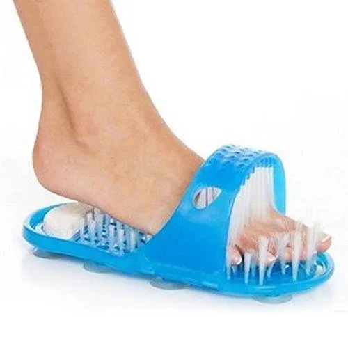 K Kudos Enterprise Themodernkart Foot Scrubber Slipper: Simple Feet Cleaner, Magic Foot Scrubber, Exfoliating Easy Cleaning Brush, Feet Washer Shower Spa Massager Slippers