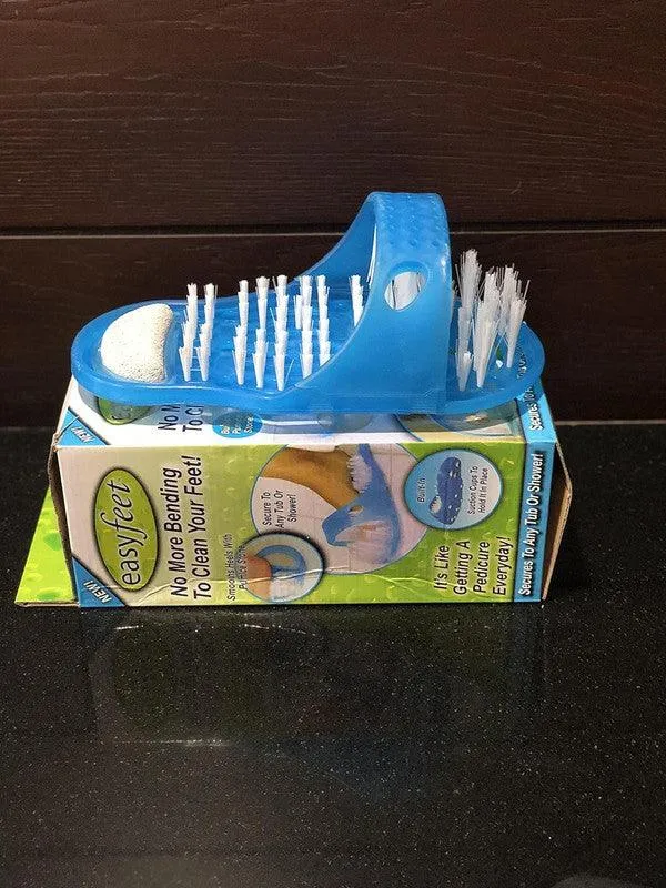 K Kudos Enterprise Themodernkart Foot Scrubber Slipper: Simple Feet Cleaner, Magic Foot Scrubber, Exfoliating Easy Cleaning Brush, Feet Washer Shower Spa Massager Slippers