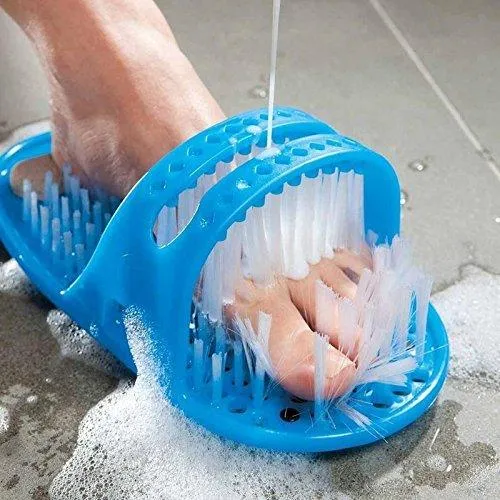 K Kudos Enterprise Themodernkart Foot Scrubber Slipper: Simple Feet Cleaner, Magic Foot Scrubber, Exfoliating Easy Cleaning Brush, Feet Washer Shower Spa Massager Slippers