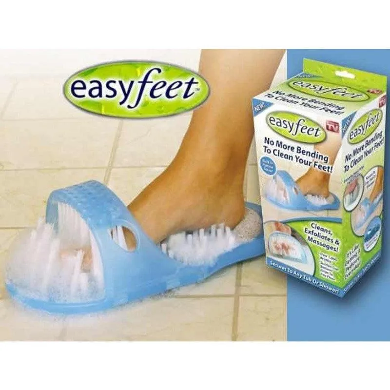 K Kudos Enterprise Themodernkart Foot Scrubber Slipper: Simple Feet Cleaner, Magic Foot Scrubber, Exfoliating Easy Cleaning Brush, Feet Washer Shower Spa Massager Slippers
