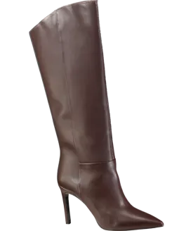 Karen Millen Brown Leather Pointed High Heel Western Boot UK 6 EU 39 👠