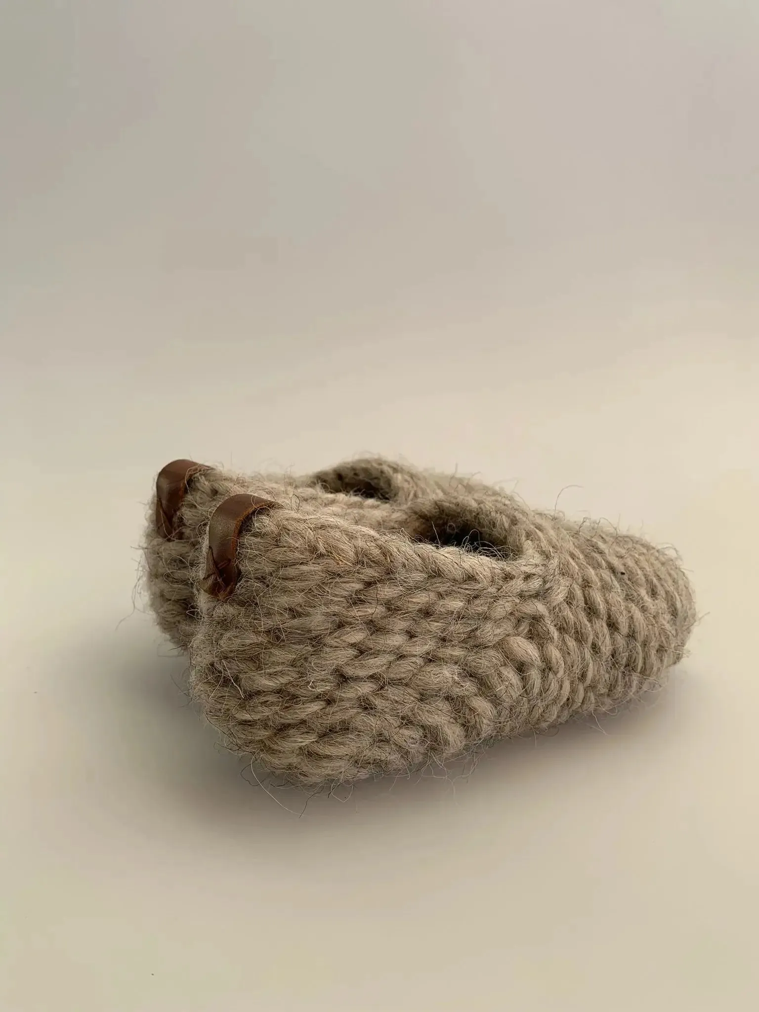knitted slippers wool indoor