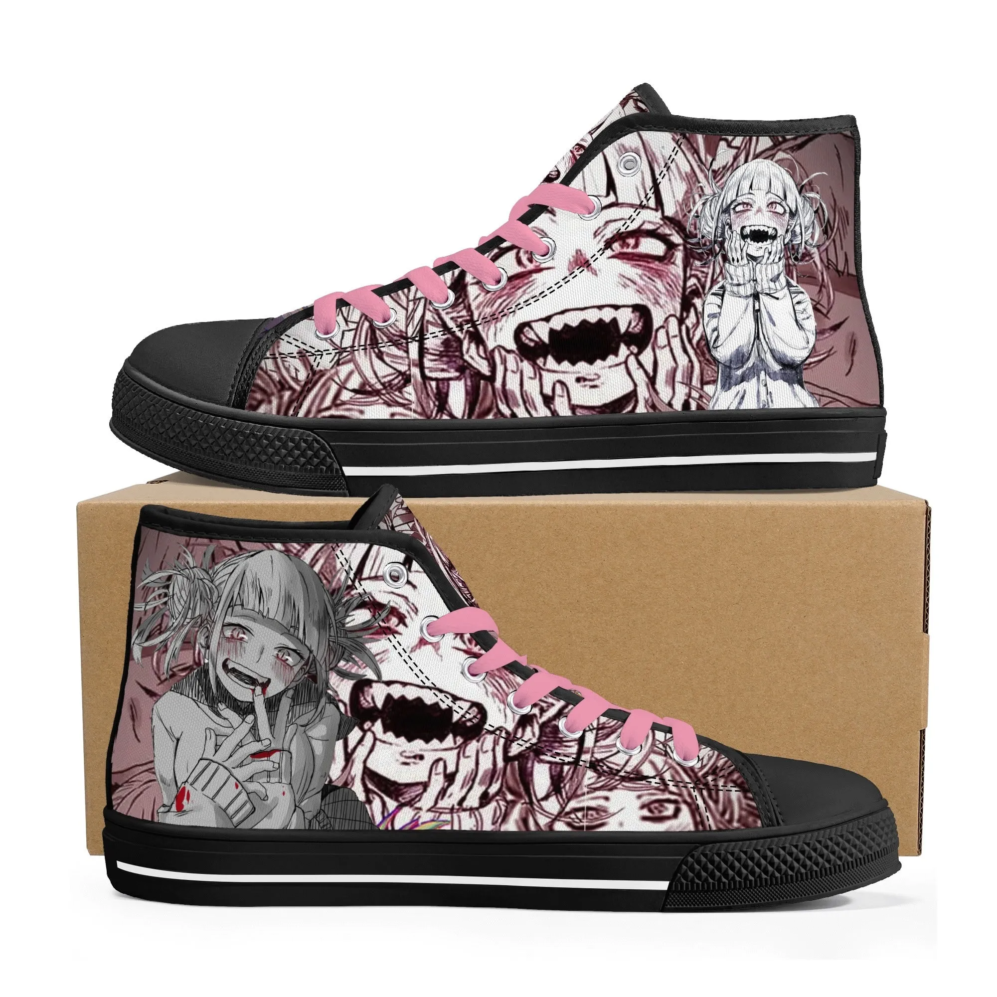 MHA Anime Womens High Top Canvas Shoes