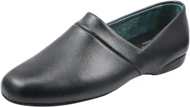 PAMIR Men's Genuine Leather Opera Slippers with Memory Foam Insole and Leather Outsole